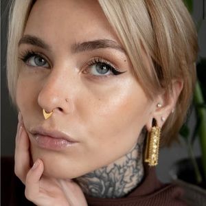 Ask & Embla planchette septum ring clicker in Gold